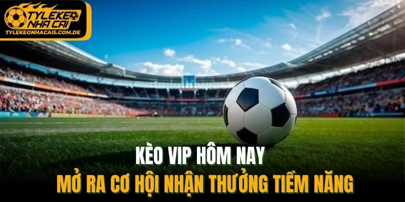 Kèo VIP hôm nay mở ra cơ hội nhận thưởng tiềm năng 
