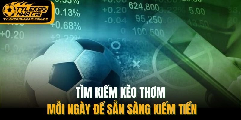 Tìm kiếm kèo thơm mỗi ngày để sẵn sàng kiếm tiền