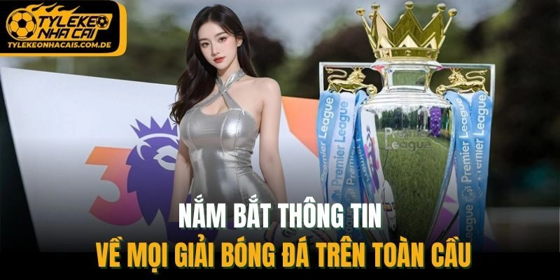 Nắm bắt thông tin về mọi giải bóng đá trên toàn cầu